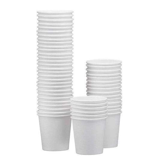 NYHI 150-Pack 12 oz White Paper Disposable Cups for Hot and Cold Beverages