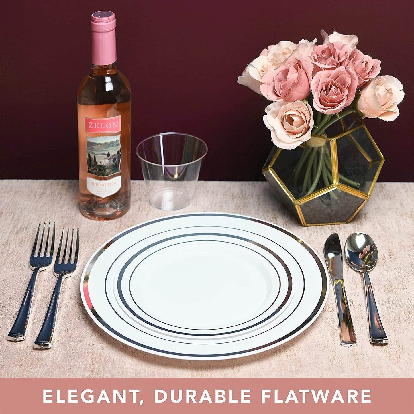 Heavy Duty Plastic Silverware Set | 160 Piece Disposable Cutlery Set Includes 80 Forks, 40 Knives & 40 Spoons | High End Plasticware Is Perfect For Catering, Parties, Dinners, Weddings & Everyday Use - NY-HI