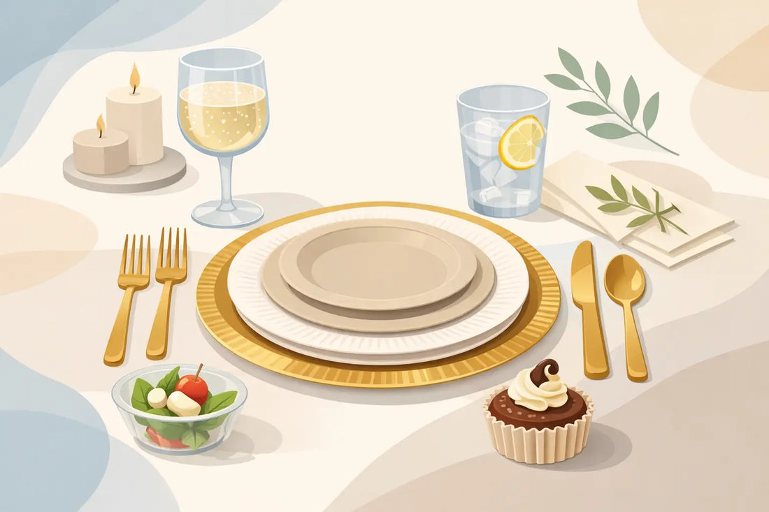 How to Set Upscale Disposable Place Settings