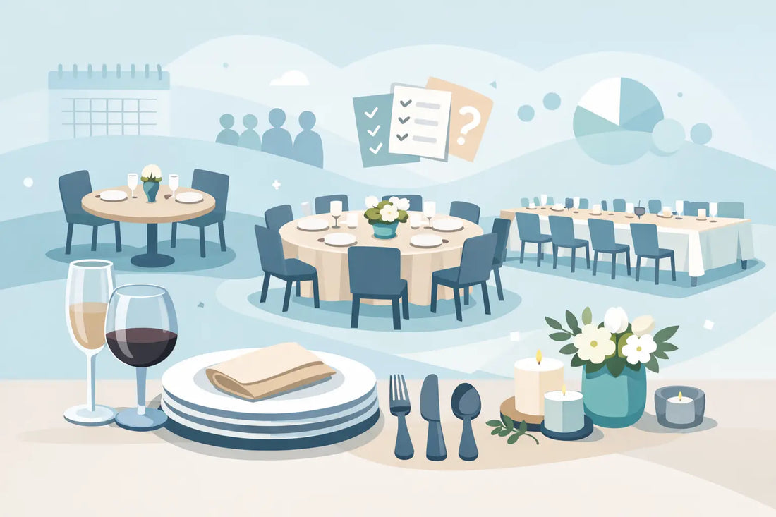 How to Plan Event Tableware for Any Guest Count