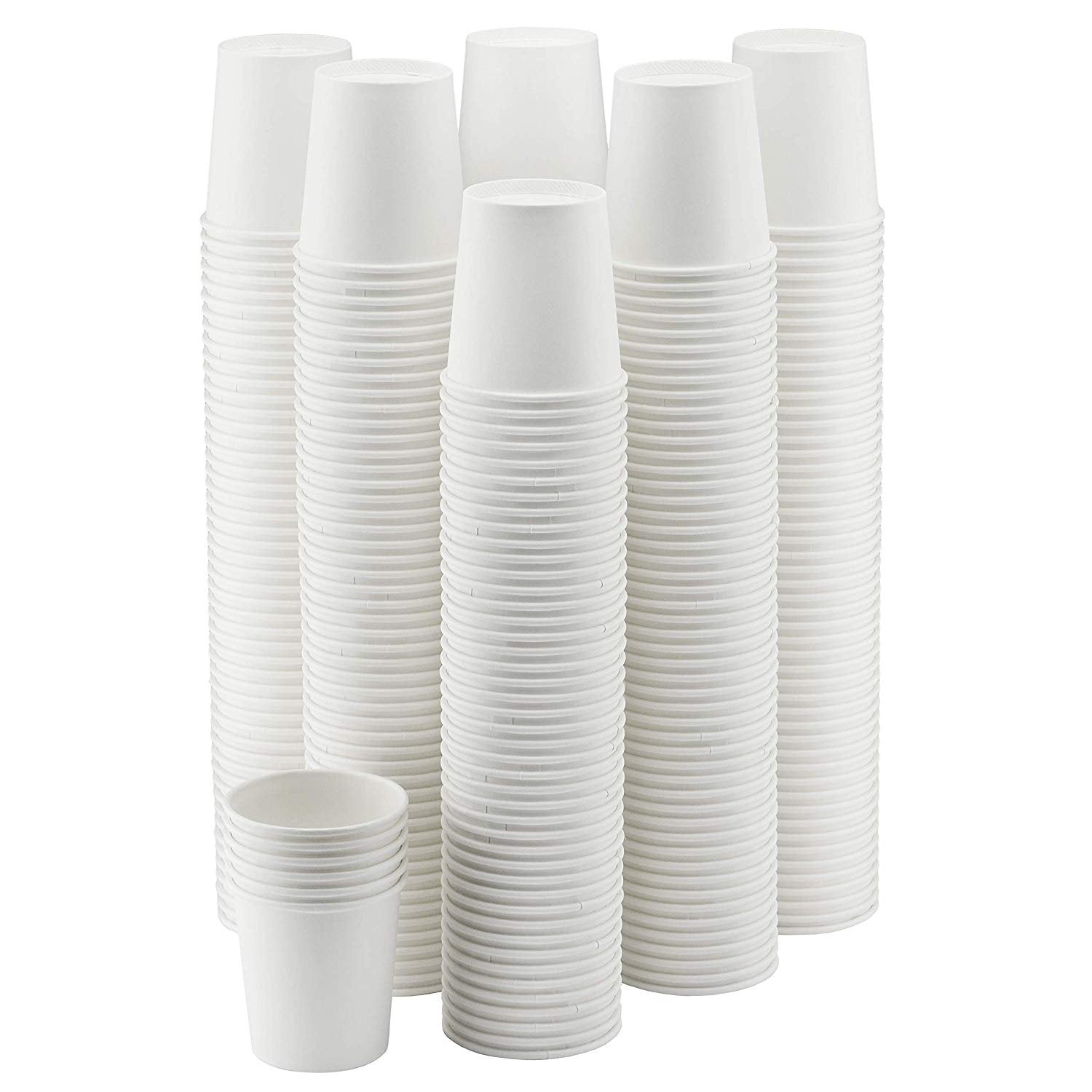4 oz. White Paper Cups with Handle – 100 pack – Decony
