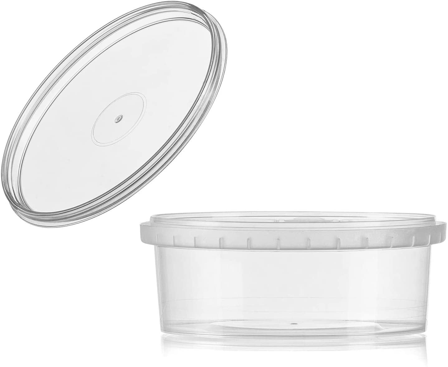  16-oz. Square Clear Deli Containers with Lids, Stackable,  Tamper-Proof BPA-Free Food Storage Containers, Recyclable Space Saver  Airtight Container for Kitchen Storage, Meal Prep, Take Out