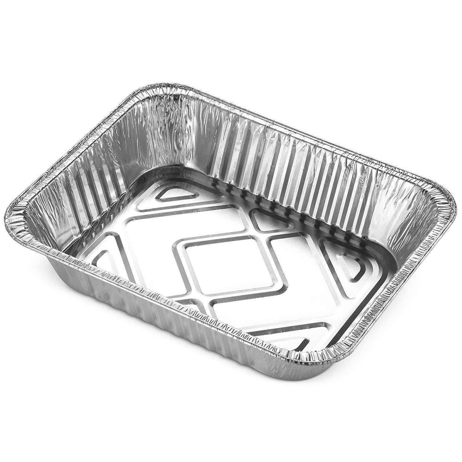 MontoPack Aluminum Foil Pans Half Size Roasting Chafing Pan | Bulk 30 Pack  of 9x13 Tins for Cooking, Baking & Catering | Heavy Duty Disposable