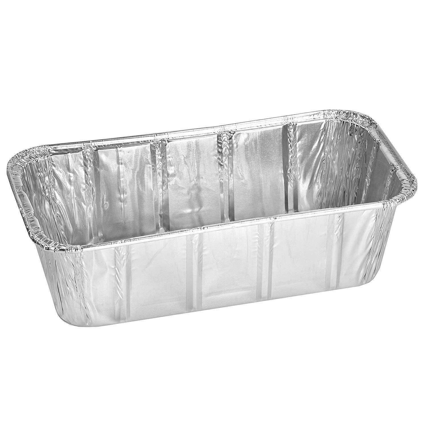 Thick Aluminum Loaf Pans (30 Pack, 8 x 4 Inches) | 2 Lb. Mini Baking Pans for Bread, Lasagna, Meatloaf, Cake | Heavy Duty Disposable Oven Bake Tin for Cooking & Food Storage - NY-HI