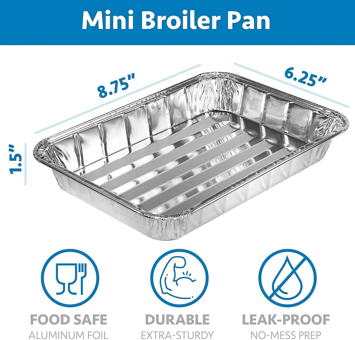 Aluminum Pans 9x13 Inches Aluminum Pan Disposable Aluminum Foil Pan , Deep  Tin Foil Pans for Cooking, Baking, BBQ, Grilling, Storing, Prepping Food 