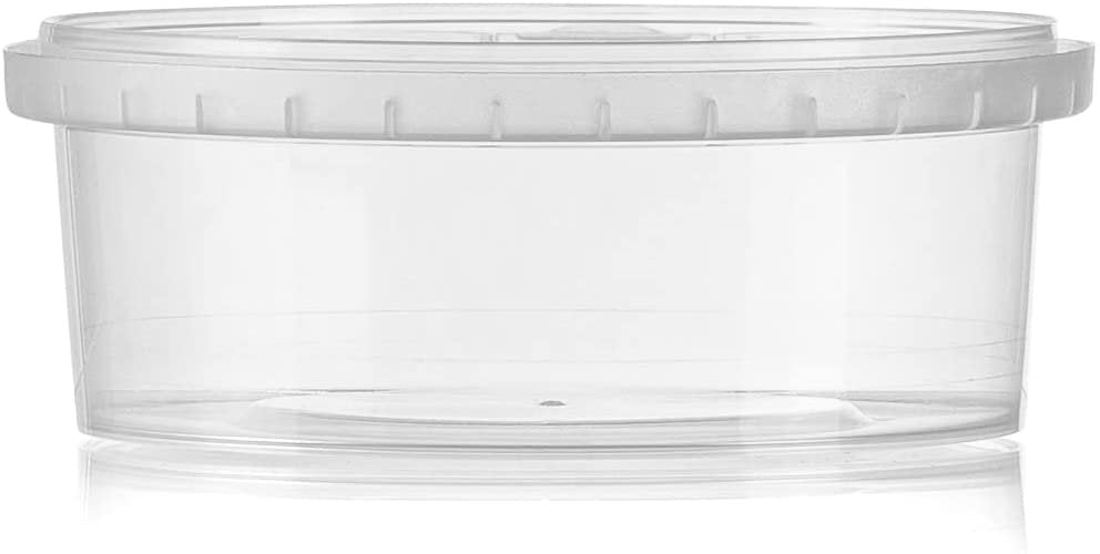 16-oz. Square Clear Deli Containers with Lids | Stackable, Tamper-Proof  BPA-Free Food Storage Containers | Recyclable Space Saver Airtight  Container
