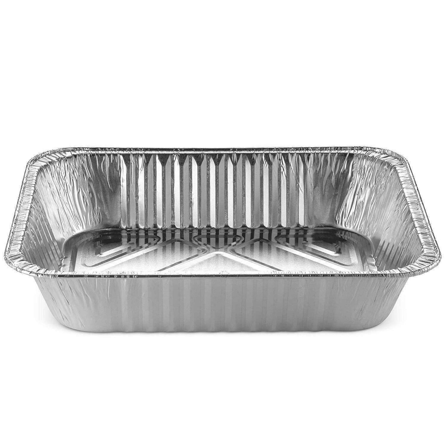 Rhino Aluminum Heavy Duty Aluminum Foil Pans Disposable | Half Size Deep  Baking Pans | Superior and Premium Quality | Meant for Baking, Grilling